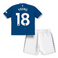 Dres Everton Ashley Young #18 Domaci za djecu 2023-24 Kratak Rukav (+ kratke hlače)